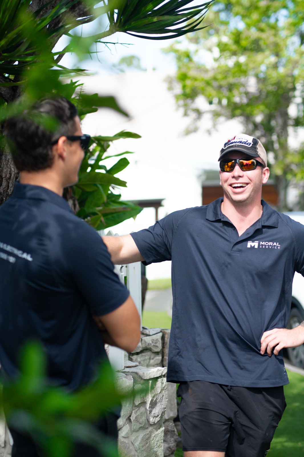 The Moral Service team on the job on the Gold Coast